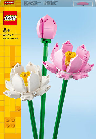 Lego® Iconic Lotus Çiçekleri 40647 - Dekoratif, Koleksiyonluk Ve Sergilenebilir Çiçek Modeli Yapım S