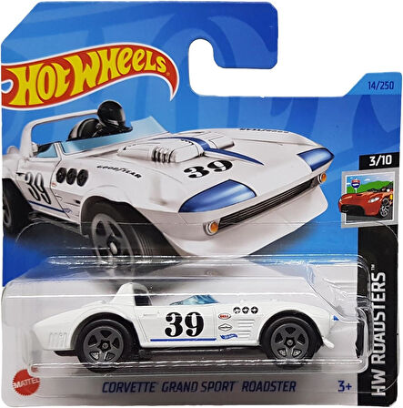 Hot Wheels - Corvette Grand Sport Roadster - Hw Roadsters 3/10 - Hkk09 - Short Card - Gm - Bell - Go