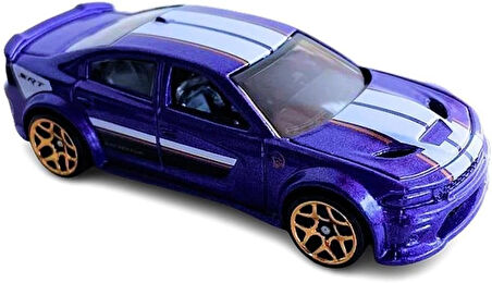 Hot Wheels - ´20 Dodge Charger Hellcat - Then And Now 7/10 - Hkj45 - Short Card - Lila Metalik - Srt