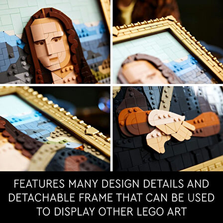 Lego Art Mona Lisa 31213 - Yetişkinler Için Dekoratif Koleksiyonluk Ve Sergilenebilir Leonardo Da Vi