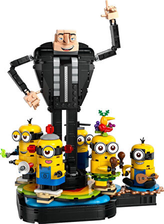 Lego Despicable Me 4 Yapım Parçalarından Gru Ve Minyonlar 75582 9 Yaş Ve Üzeri Çocuklar İçin Yaratıc