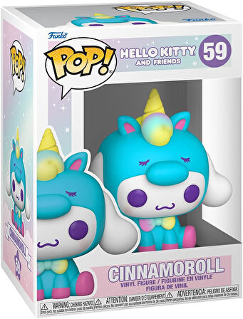 Funko Pop! Sanrio: Hello Kitty - Cinnamoroll - Tek Boynuzlu At Partisi - Vinil Koleksiyon Figürü - H