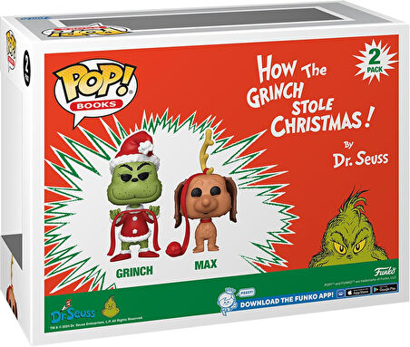 Funko Pop! Kitaplar: Grinch Noel'I Nasıl Çaldı - Grinch Ve Max, 2'Li Paket