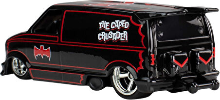 Hot Wheels Batman 1985 Chevy Astro Van Batmobile Cast Model Araba - Ölçek 1:64 - Uzunluk 7 Cm Pop Cu
