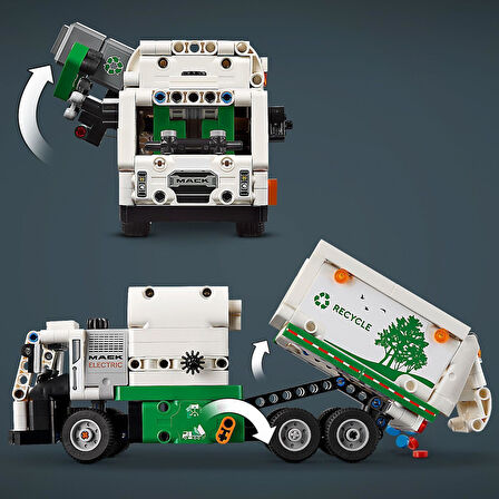 Lego Technic Mack® Lr Electric Çöp Kamyonu 42167-8 Yaş Ve Üzeri Çocuklar Için Geri Dönüşüm Temalı Ko