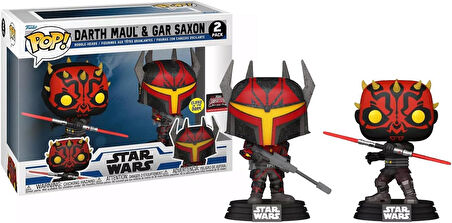 Funko Pop Darth Maul & Gar Saxon Glow Dark 2 Pack