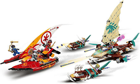 Lego Ninjago Katamaran Deniz Savaşı 71748 Yapım Seti; Katamaran Oyuncakları Içeren Ninja Oyun Seti (