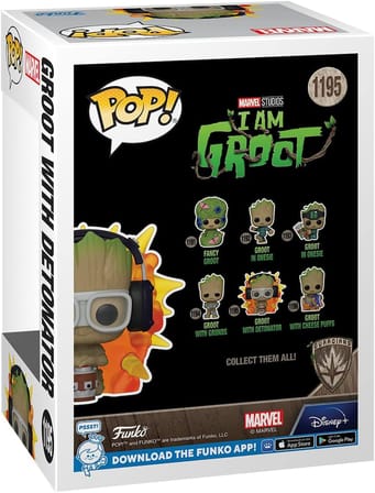 Funko Pop Figür Marvel I Am Groot: Groot W/Detonator