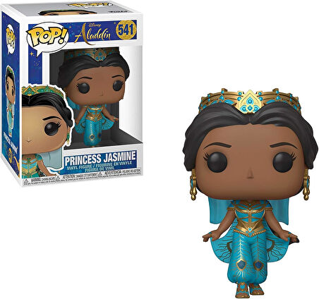 Funko 37024 Pop Vinil: Disney: Aladdin (Canlı) -Jasmine Eylem Tahsil Şekil, Multicolour, Tek-Size"