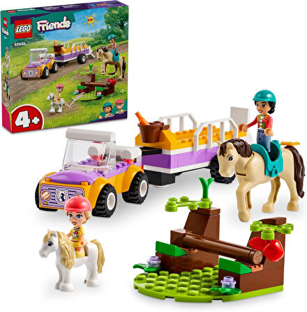 Lego Friends At Ve Midilli Römorku 42634-4 Yaş Ve Üzeri Çocuklar Için Liann Ve Zoya Minifigürü İçere