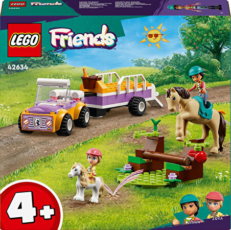 Lego Friends At Ve Midilli Römorku 42634-4 Yaş Ve Üzeri Çocuklar Için Liann Ve Zoya Minifigürü İçere