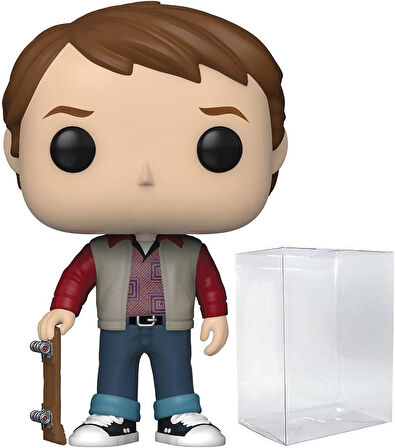 Pop Geleceğe Dönüş - Marty Mcfly 1955 Kaykay Funko Pop Ile! Vinil Figür (Uyumlu Pop Box Koruyucu Kıl