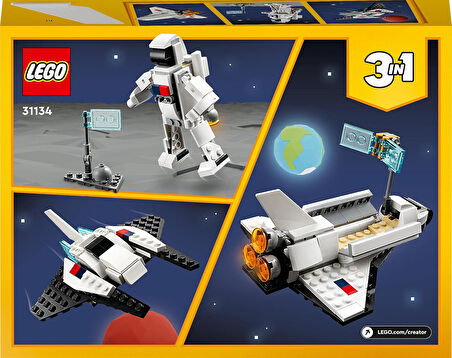 Lego Creator Uzay Mekiği 31134-6 Yaş Ve Üzeri Çocuklar İçin Astronot Ve Uzay Gemisi Modelleri İçeren