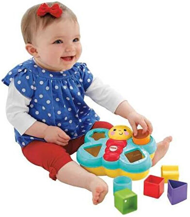 Fisher Price Şekil Eşleştirme Arkadaşı Kelebek, 6 Bloklu, Şekil Eşleştirme Oyunu Cdc22