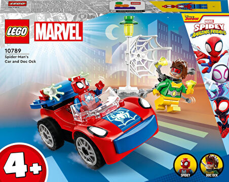 Lego Marvel Örümcek Adam’In Arabası Ve Doktor Oktopus 10789-4 Yaş Ve Üzeri Çocuklar İçin İki Minifig