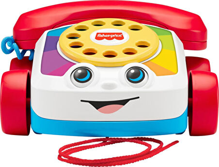 Fisher Price Eğitici Geveze Telefon, Sürüklenebilir, Klasik, Çevirmeli Oyun Telefonu Fgw66