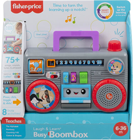 Fisher-Price Eğlen Ve Öğren Müzik Kutusu, Türkçe Konuşan Aktivite Oyuncağı, Eğitici İçerikler Sunan,