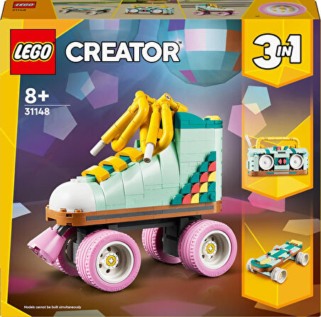 Lego Creator Retro Paten 31148-8 Yaş Ve Üzeri Çocuklar Için Mini Kaykay Ve Kasetçalar Model Seçenekl