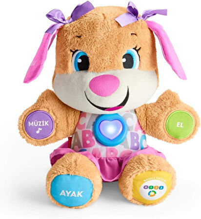 Fisher-Price Eğlen&Öğren Yaş Ve Üzeria Göre Gelişim Eğitici Köpekçiğin Kız Kardeşi (Türkçe), 6 - 36 