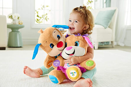 Fisher-Price Eğlen&Öğren Yaş Ve Üzeria Göre Gelişim Eğitici Köpekçiğin Kız Kardeşi (Türkçe), 6 - 36 