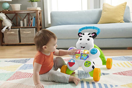 Fisher-Price Melodili Zebra Yürüteç, 6 Aylık, Dld80