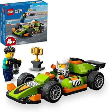 Lego City Yeşil Yarış Arabası 60399-4 Yaş Ve Üzeri Çocuklar Için Oyuncak Yarış Aracı İçeren Yaratıcı