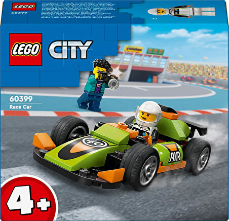 Lego City Yeşil Yarış Arabası 60399-4 Yaş Ve Üzeri Çocuklar Için Oyuncak Yarış Aracı İçeren Yaratıcı