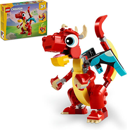 Lego Creator Kırmızı Ejderha 31145-6 Yaş Ve Üzeri Çocuklar Için Balık Ve Zümrüdüanka Model Seçenekle