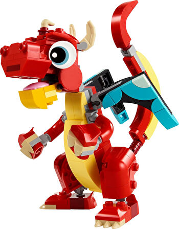 Lego Creator Kırmızı Ejderha 31145-6 Yaş Ve Üzeri Çocuklar Için Balık Ve Zümrüdüanka Model Seçenekle