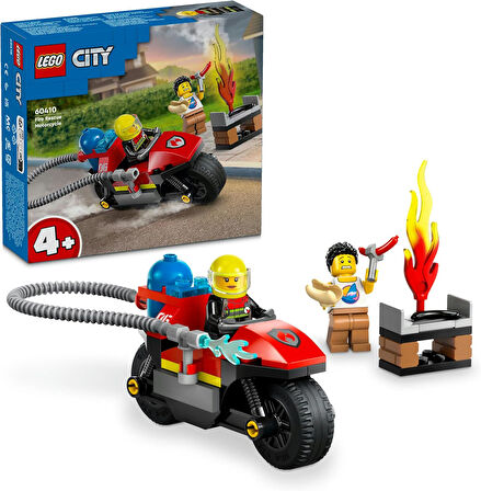 Lego City İtfaiye Kurtarma Motosikleti 60410-4 Yaş Ve Üzeri Çocuklar Için İtfaiye Motosikleti İçeren