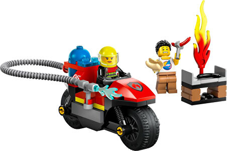 Lego City İtfaiye Kurtarma Motosikleti 60410-4 Yaş Ve Üzeri Çocuklar Için İtfaiye Motosikleti İçeren