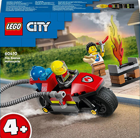 Lego City İtfaiye Kurtarma Motosikleti 60410-4 Yaş Ve Üzeri Çocuklar Için İtfaiye Motosikleti İçeren