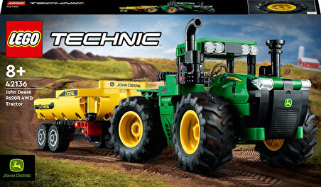 Lego® Technic John Deere 9620R 4Wd Traktör 42136-8 Yaş Ve Üzeri Çocuklar Için Oyuncak Traktör Yapım 