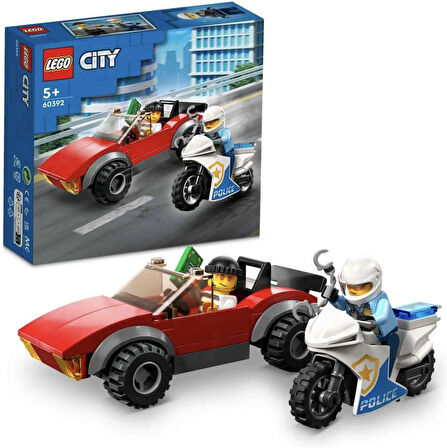 Lego® City Polis Motosikleti Araba Takibi 60392 - Yaratıcı Oyunları Seven 5 Yaş Ve Üzeri Çocuklar Iç