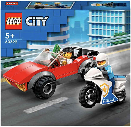Lego® City Polis Motosikleti Araba Takibi 60392 - Yaratıcı Oyunları Seven 5 Yaş Ve Üzeri Çocuklar Iç