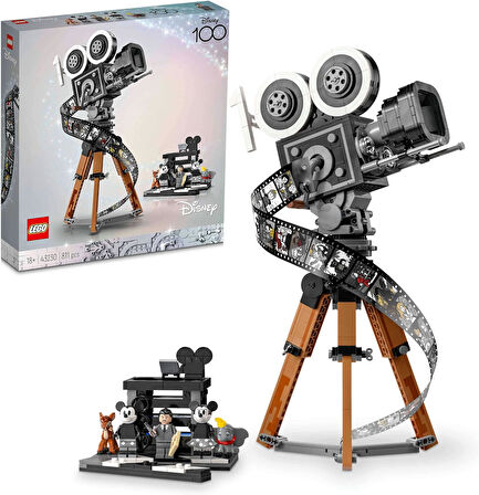 Lego® ǀ Disney Walt Disney Hatırası Kamera 43230 - Yetişkinler Için Disney’In 100. Yıl Dönümüne Özel