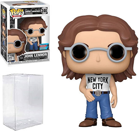 Funko John Lennon Nycc 2021 Fall Convention - Bundled With Pop Box Protector