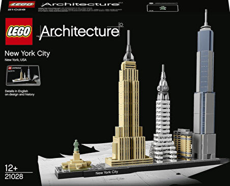 Lego Architecture New York City 21028 - Seyahat, Mimari Ve Tarih Meraklısı Yetişkinler Için Koleksiy