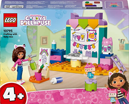 Lego 4+ Gabby’S Dollhouse Karton Yavru Kedi Ile El Sanatları 10795-4 Yaş Ve Üzeri Çocuklar Için Gabb