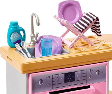 Barbie'Nin Ev Dekorasyonu Oyun Setleri Hjv32-Hjv34