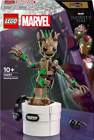 Lego Marvel Dans Eden Groot 76297 – 10 Yaş Ve Üzeri Süper Kahraman Severler İçin Hareketli Galaksini