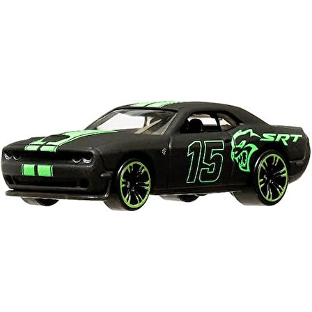 Hot Wheels Neon Yarışçılar Hlh72-15 Dodge Challenger Srt Hellcat Hrw80