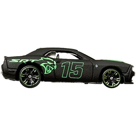 Hot Wheels Neon Yarışçılar Hlh72-15 Dodge Challenger Srt Hellcat Hrw80