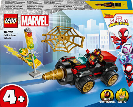 Lego® Marvel 4+ Döner Burgulu Araç 10792-4 Yaş Ve Üzeri Çocuklar Için Örümcek Adam Arabası, Miles Mo