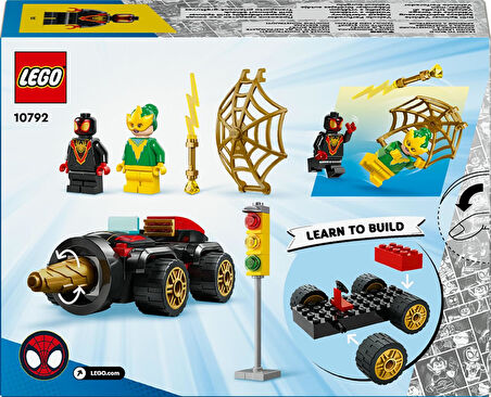 Lego® Marvel 4+ Döner Burgulu Araç 10792-4 Yaş Ve Üzeri Çocuklar Için Örümcek Adam Arabası, Miles Mo