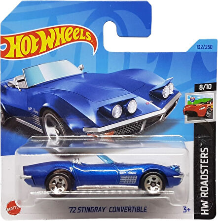 Hot Wheels - ´72 Stingray Convertible - Hw Roadsters 8/10 - Hkg60 - Short Card - Cabriolet - Koyu Ma