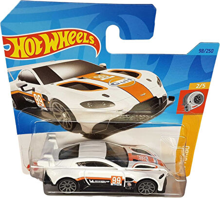 Hot Wheels - Aston Martin Vintage Gte - Hw Turbo 2/5 - Hkk84 - Short Card - Gulf Design - Michelin -