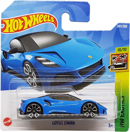 Hot Wheels - Lotus Emira - Hw Exotics 10/10 - Hct00 - Short Card - Spor Araba - Mavi - Mattel 2022