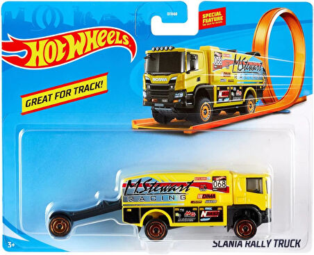 Hot Wheels Kamyonlar Scania Rally Truck Sarı