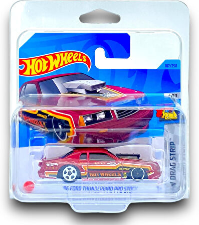 Hot Wheels - ´86 Ford Thunderbird Pro Stock - Hw Drag Strip 4/10 - Hkk03 - Short Card - Stockcar Rac
